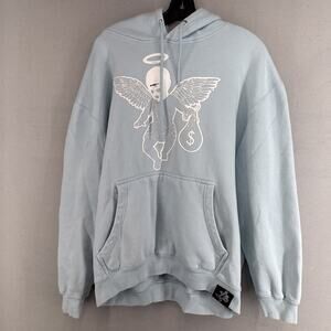 Hasta Muerte Hoodie Ski Mask Baby Light Blue XL